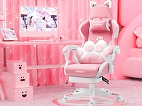 Gaming stoel - roze - afbeelding 1 van  8