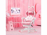 Gaming stoel - roze - afbeelding 3 van  8