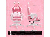Gaming stoel - roze - afbeelding 4 van  8