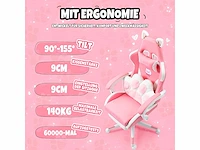 Gaming stoel - roze - afbeelding 7 van  8
