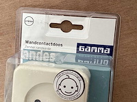 Gamma wandcontactdoos opbouw, creme (96x) - afbeelding 2 van  3