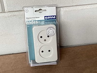 Gamma wandcontactdoos opbouw, wit (96x) - afbeelding 1 van  4