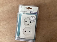 Gamma wandcontactdoos opbouw, wit (96x) - afbeelding 2 van  4