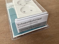 Gamma wandcontactdoos opbouw, wit (96x) - afbeelding 4 van  4