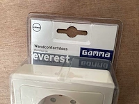 Gamma wandcontactdoos randaarde dubbel, inbouw (81x) - afbeelding 2 van  4