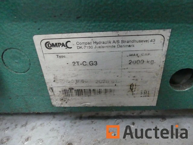 Garage hydraulische krik (groen) compac 2t-c . g3 - afbeelding 2 van  5