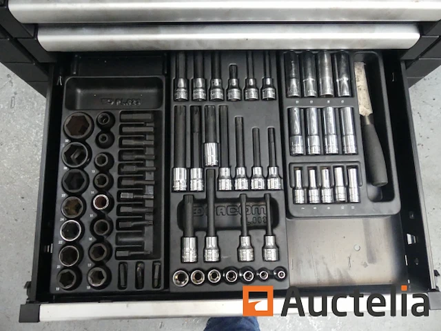 Garage roltafel met facom jet lade-inhoud - afbeelding 2 van  14