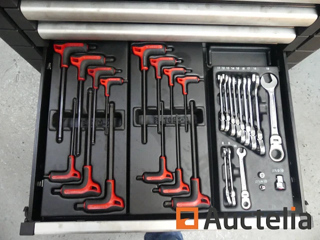 Garage roltafel met facom jet lade-inhoud - afbeelding 4 van  14