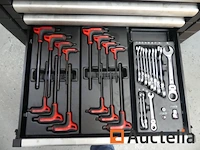 Garage roltafel met facom jet lade-inhoud - afbeelding 4 van  14