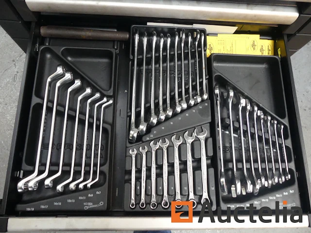 Garage roltafel met facom jet lade-inhoud - afbeelding 5 van  14