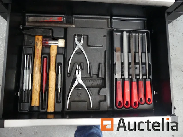 Garage roltafel met facom jet lade-inhoud - afbeelding 6 van  14