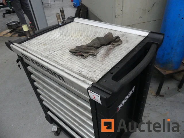 Garage roltafel met facom jet lade-inhoud - afbeelding 1 van  14