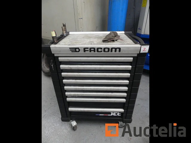 Garage roltafel met facom jet lade-inhoud - afbeelding 8 van  14