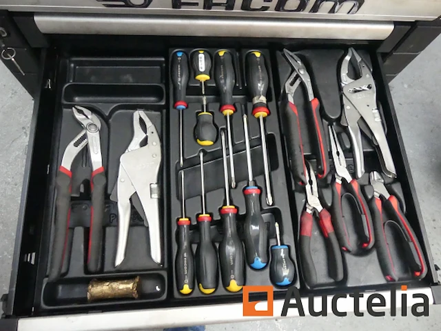 Garage roltafel met facom jet lade-inhoud - afbeelding 11 van  14