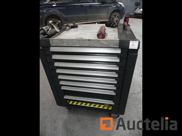 Garage roltafel met facom lade inhoud - afbeelding 6 van  12