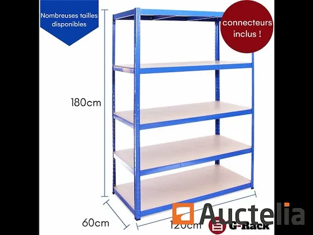Garagerekken: 180 x 120 x 60cm - afbeelding 3 van  5