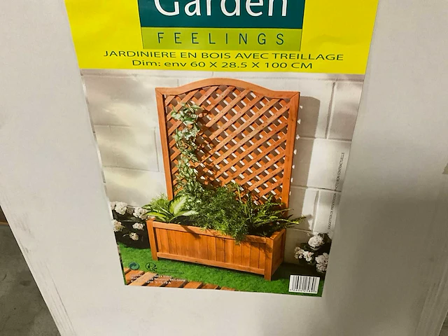Garden feelings houten plantenbak (25x) - afbeelding 2 van  3
