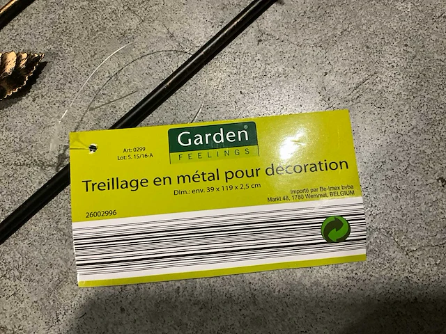 Garden feelings metalen klimoprek (5x) - afbeelding 5 van  5