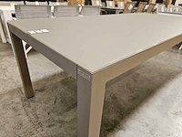 Garden prestige alu tafel cleopatra champagne 220 x 100cm - afbeelding 2 van  3