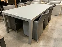 Garden prestige alu tafel cleopatra warm grey 220 x 100cm - afbeelding 1 van  3