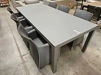 Garden prestige alu tafel cleopatra warm grey 220 x 100cm - afbeelding 1 van  4