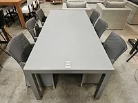 Garden prestige alu tafel cleopatra warm grey 220 x 100cm - afbeelding 2 van  4