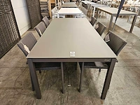 Garden prestige alu tafel juma taupegrijs 220 x 100cm - afbeelding 1 van  3