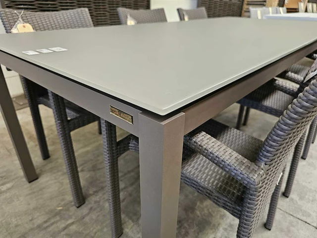 Garden prestige alu tafel juma taupegrijs 220 x 100cm - afbeelding 2 van  3