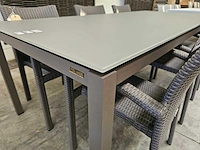 Garden prestige alu tafel juma taupegrijs 220 x 100cm - afbeelding 2 van  3