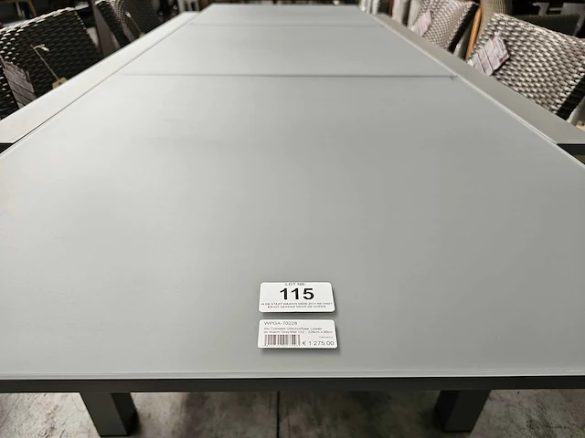 Garden prestige alu tafel lissabon warmgrijs 152-228cm - afbeelding 3 van  6