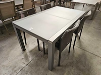 Garden prestige alu tafel lissabon warmgrijs 152-228cm - afbeelding 6 van  6