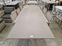 Garden prestige alu tafel lissabon xl champagne 220-320cm - afbeelding 2 van  9