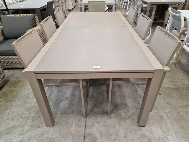 Garden prestige alu tafel lissabon xl champagne 220-320cm - afbeelding 9 van  9