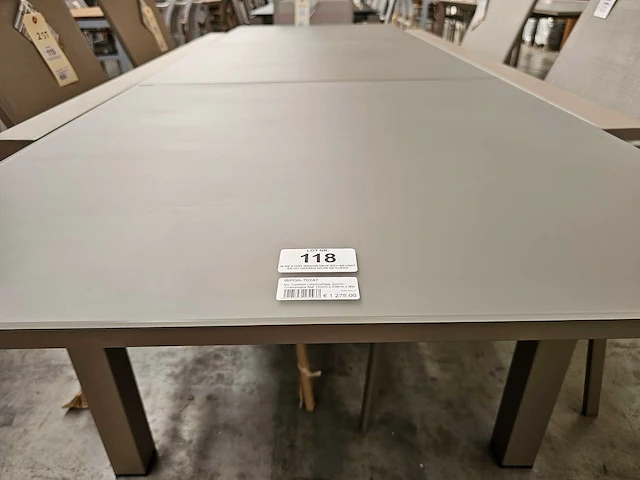 Garden prestige alu tafel zurich champagne 152-228cm - afbeelding 3 van  3