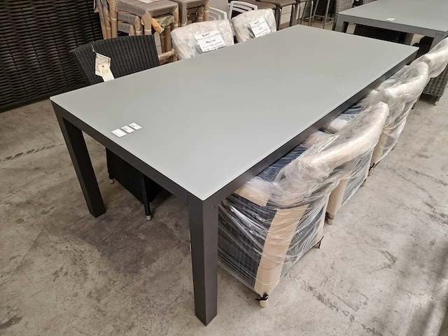 Garden prestige alu tuintafel cleopatra antraciet mat 220 x 100cm - afbeelding 1 van  4