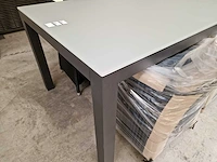 Garden prestige alu tuintafel cleopatra antraciet mat 220 x 100cm - afbeelding 3 van  4