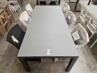 Garden prestige alu tuintafel cleopatra antraciet mat 220 x 100cm - afbeelding 4 van  4
