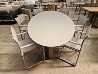 Garden prestige alu tuintafel florida ovaal 260 x 130cm warm grijs - afbeelding 3 van  6
