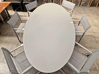 Garden prestige alu tuintafel florida ovaal 260 x 130cm warm grijs - afbeelding 6 van  6