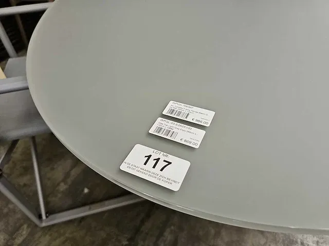 Garden prestige alu tuintafel florida ovaal warm grijs - afbeelding 4 van  4