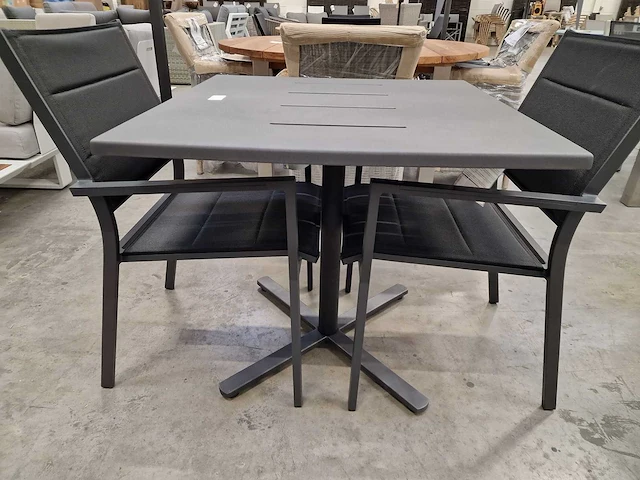 Garden prestige alu tuintafel horeca suisse 70x70cm antraciet - afbeelding 5 van  5