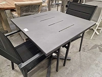Garden prestige alu tuintafel horeca suisse 70x70cm antraciet - afbeelding 1 van  5