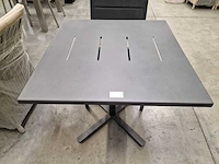 Garden prestige alu tuintafel horeca suisse 70x70cm antraciet - afbeelding 2 van  5