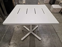 Garden prestige alu tuintafel horeca suisse 80x80cm wit - afbeelding 3 van  5