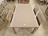 Garden prestige alu uitschuiftafel lissabon champagne 152-228x90cm - afbeelding 9 van  9