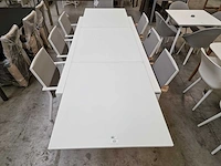 Garden prestige alu uitschuiftafel lissabon wit mat 220-330 x 106cm - afbeelding 4 van  9