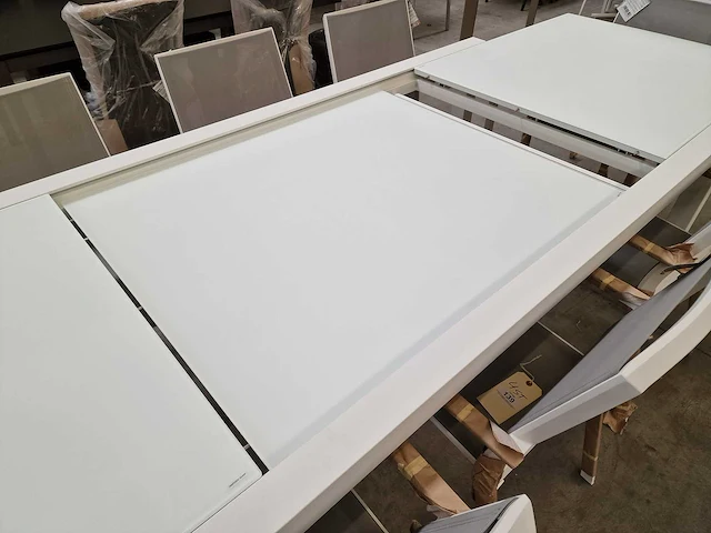 Garden prestige alu uitschuiftafel lissabon wit mat 220-330 x 106cm - afbeelding 6 van  9