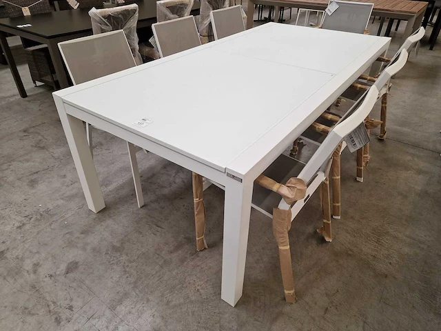 Garden prestige alu uitschuiftafel lissabon wit mat 220-330 x 106cm - afbeelding 7 van  9