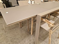 Garden prestige alu uitschuiftafel zurich 152-228cm x 90cm champagne mat - afbeelding 3 van  8