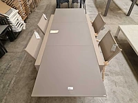 Garden prestige alu uitschuiftafel zurich 152-228cm x 90cm champagne mat - afbeelding 4 van  8